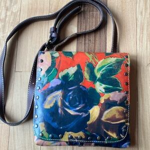 Patricia Nash Italian leather crossbody bag.